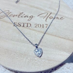 sterling silver heart ❤️ necklace